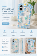 Phone with this handmade iPhone 16 decoden case
